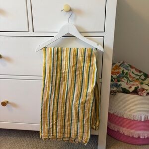 Creative Co-Op Striped Cotton Swaddle Blanket